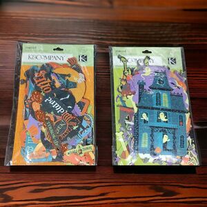K&Company Jen Yanok Glitter Scrapbook Die Cut Halloween Words Boos Ghouls 394pcs